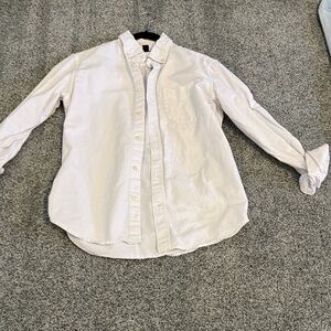 Men’s white button down